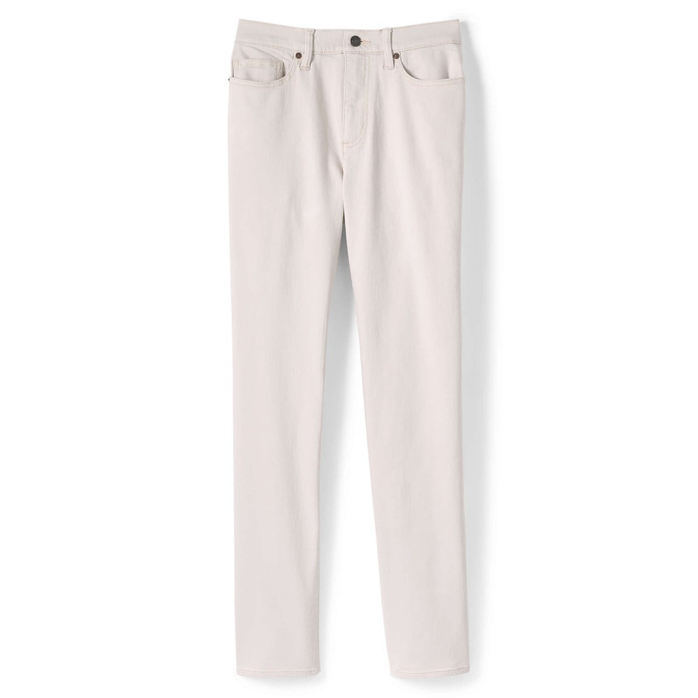 12x29 Lands End High Rise Straight Leg Jeans for Women, Birch EUC